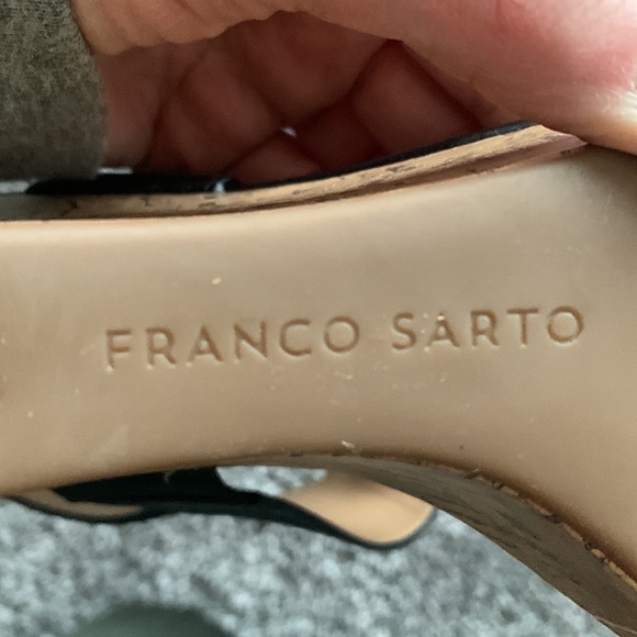 Franco Sarto black wedge sandals - Picture 3 of 5